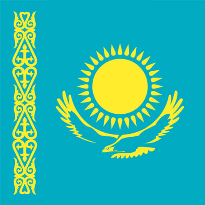 Kazakhstan-Flag Kazakhstan-Flag